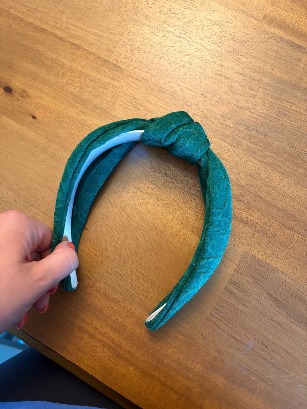 Amazon Top Knot Green Textured Headband